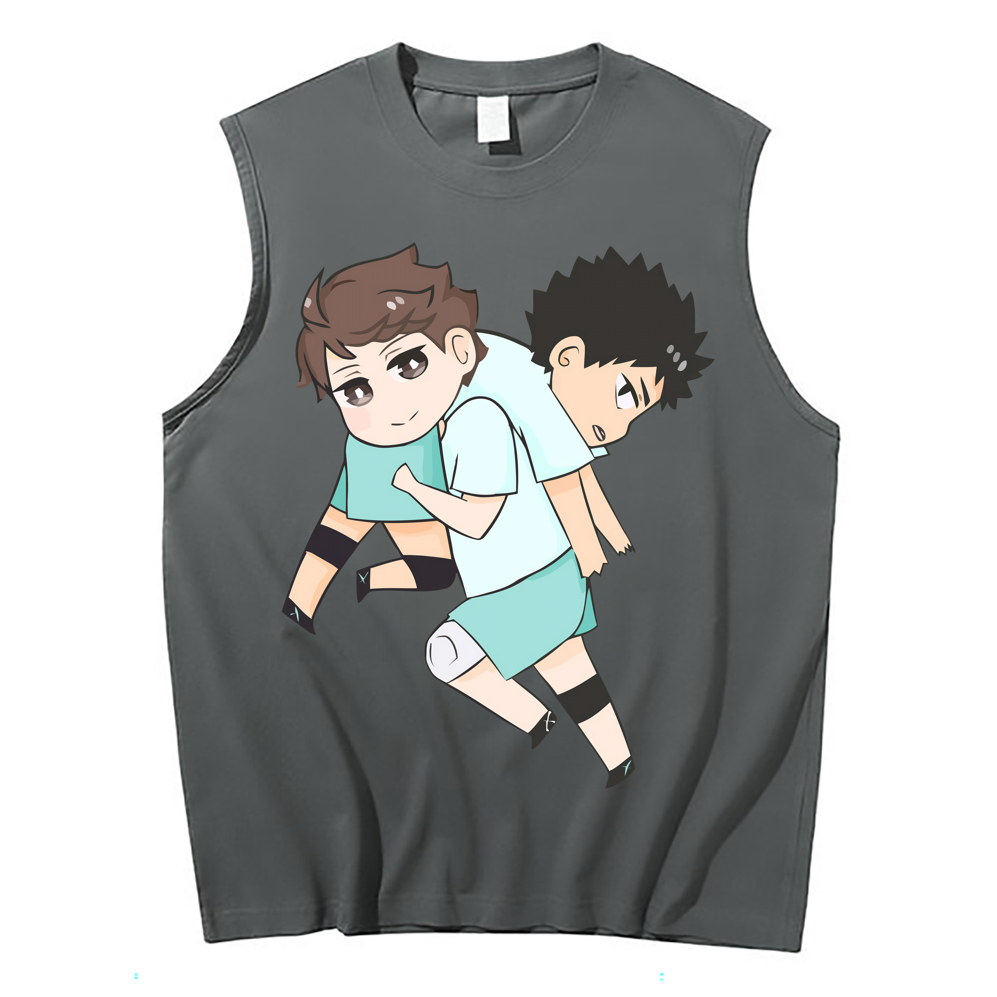 （画像用） ハイキュー!! Haikyu!! コットン100％タンクトップ（フロントプリント）